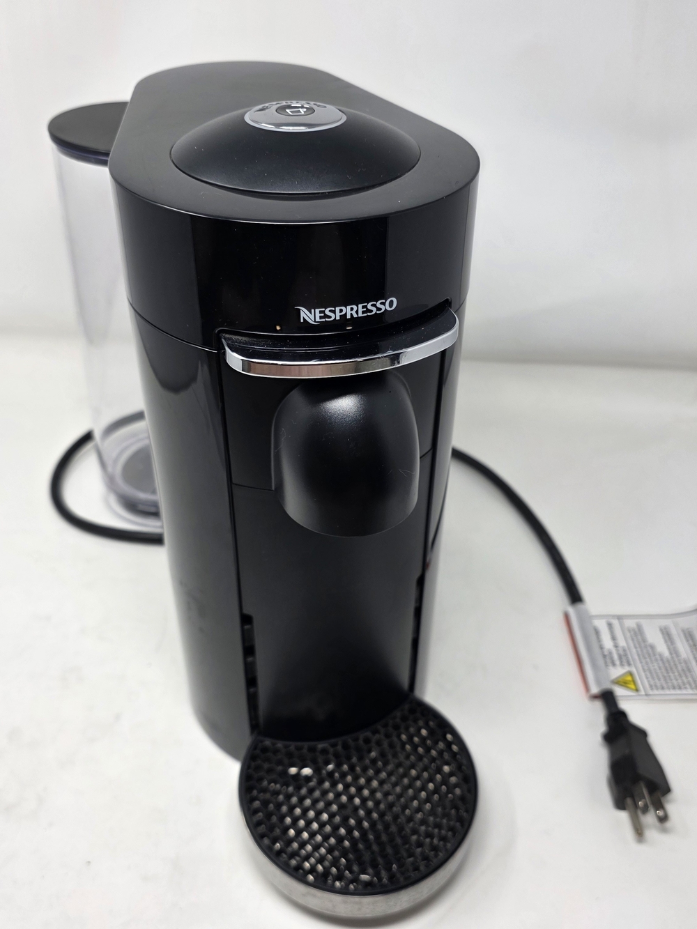 Nespresso Black Espresso Machine - Compact Single-Serve Coffee Maker